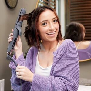 Hairitage Ceramic Tourmaline 2 in 1 Flat Iron Hair Straightener